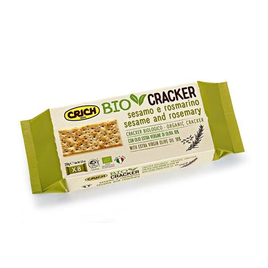 Crich Crackers Bio com Sésamo e Alecrim