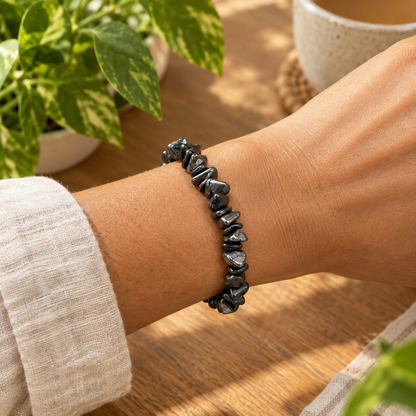 Pulseira Chips de Hematite
