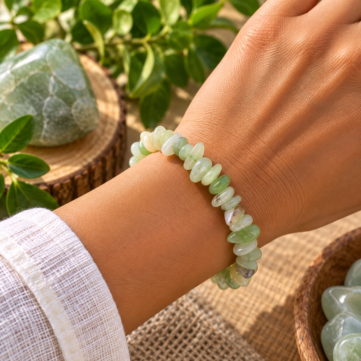 Pulseira Chips de Jade