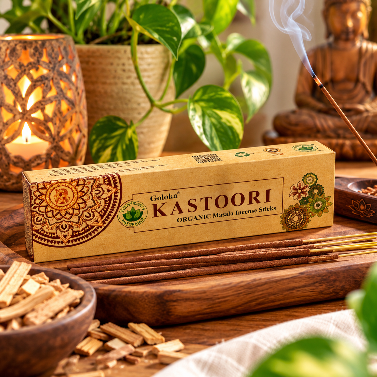 Incenso Orgânico Goloka Kastoori Masala