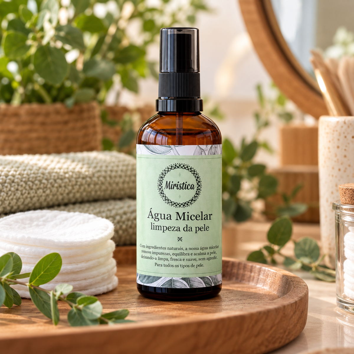 Água Micelar Desmaquilhante e de Limpeza — Mirística