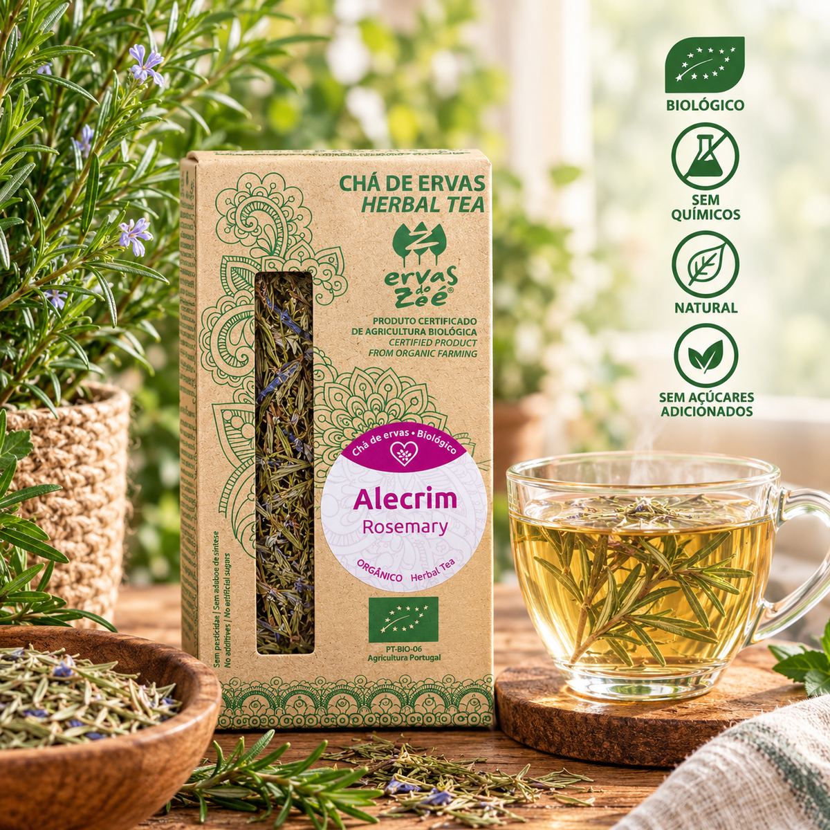 Chá  Ervas da Zoe Bio - Alecrim