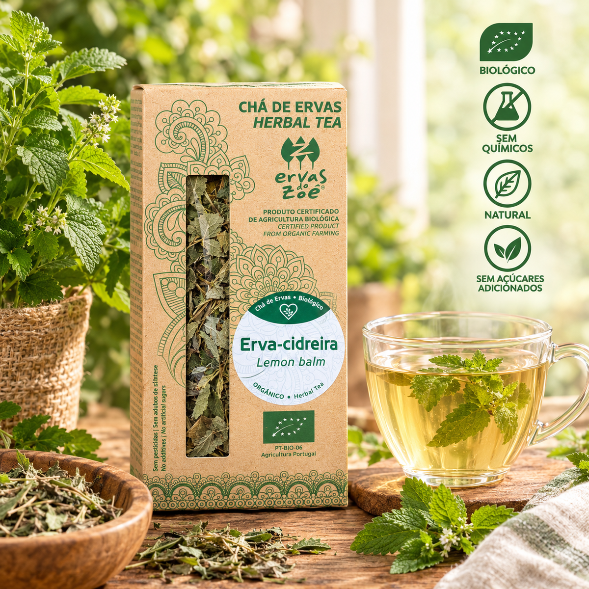 Chá  Ervas da Zoe Bio - Erva Cidreira