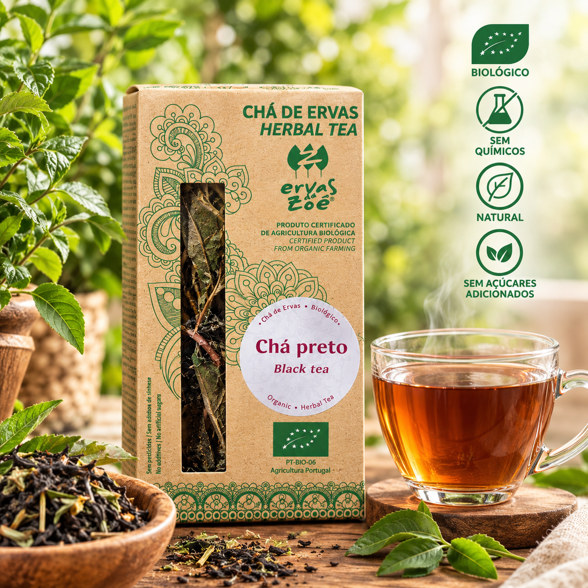 Chá  Ervas da Zoe Bio - Chá Preto
