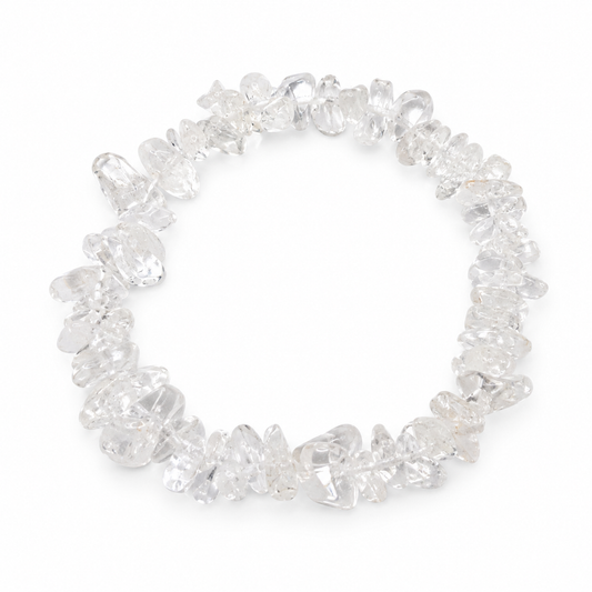 Pulseira Chips Quartzo Cristal