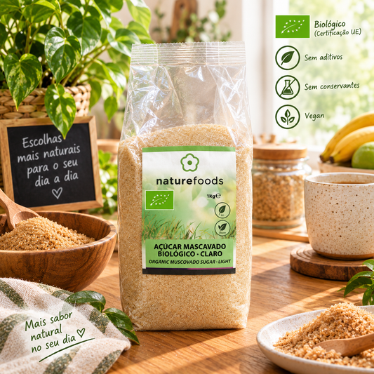Açúcar Mascavado Claro Bio - Naturefoods