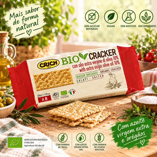 Crich Crackers Bio com Sal E Azeite Virgem Extra
