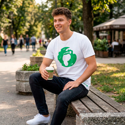 T-shirt orgânica e sustentável #Pé na Terra - Hoje, pela terra de amanhã