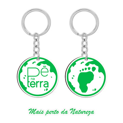 Chaveiro #Pé na Terra - Mais perto da Natureza