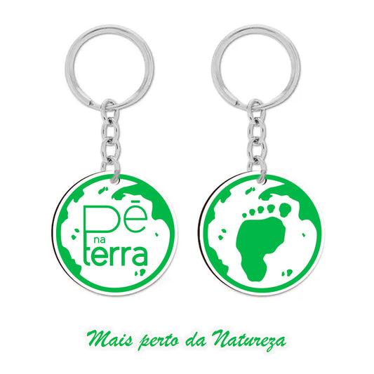 Chaveiro #Pé na Terra - Mais perto da Natureza