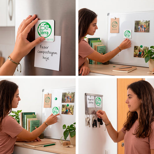 Íman #Pé na Terra - Respeito pela Terra, cuidado com o futuro